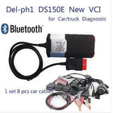 vci delphi ds150e with bluetooth SCANNER TCS cdp pro plus with LED 3+ Full 8 Car Cable
