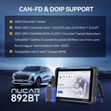 Mucar 892BT PRO AI-Assisted Bluetooth Diagnostic Scanner Supports Topology Mapping, CANFD & DOIP & J2534, 35 Resets, ECU Coding, Upgrade of 892BT