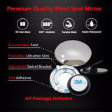 2 pair 3R 360 Degree frameless ultrathin Wide Angle Round Convex Blind Spot mirror for parking Rear view mirror high quality - Car Diagnostic Tool