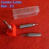 5pcs/lot CONDER XC007 cutter 2.5mm end milling 3 teeth twist drill for IKEYCUTTER KEY MACHINES - Car Diagnostic Tool