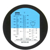 Ethylene Glycol Propylene Glycol Antifreeze Refractometer ,Freezing point tester for copper alloy ,glass of water