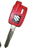 For Suzuki Burgman AN250 AN400 AN650 Magnetic Key Blank With Uncut Blade 3 Magnets - Red color-2pcs/lot