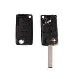 Folding Remote Key Shell Case 2 button For Peugeot 107 207 307 307S 308 407 607 2BT DKT0269