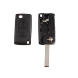 Folding Remote Key Shell Case 2 button For Peugeot 107 207 307 307S 308 407 607 2BT DKT0269