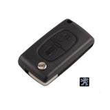 Folding Remote Key Shell Case 2 button For Peugeot 107 207 307 307S 308 407 607 2BT DKT0269