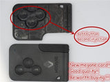 High Quality renault megane card key Renault Megane 3 button remote key with 433Mhz PCF7947 Chip