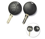 Remote Key Fob Case for SMART Fortwo 3 Button MERCEDES ,Benz Smart Key Shell