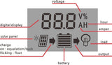 PWM 12V 24V 30A Solar Charge Controller with 0.8A 5V USB Output Big LCD Display for Max 50V 720W Solar Panel RTD-30A NEW