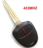 New Remote Key 2 Button 433MHz ID46 Chip for Mitsubishi L200 Shogun Pajero Montero Triton MIT8