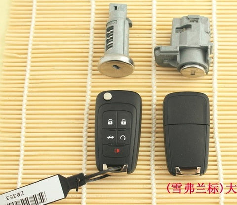 original for Chevrolet Camaro lock cylinder (whole set with 5 button remote key )