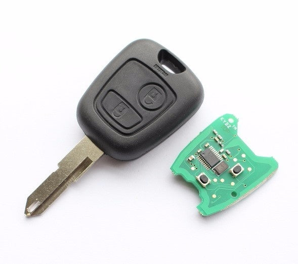 206 Controller Button for Peugeot 206 , 207 car 2 button remote key 433mhz with ID46 ...