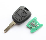 for Peugeot 206 , 207 car 2 button remote key 433mhz with ID46 transponder chip