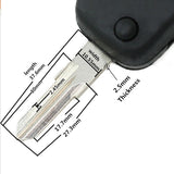 High Qaulity modified key shell for renault 2 button VAc102 key balde