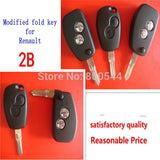 High Qaulity modified key shell for renault 2 button VAc102 key balde