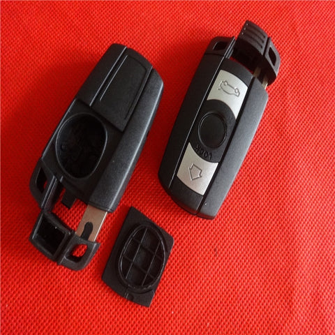Remote Key Case for BMW 1 3 5 6 Series Smart Key Shell Blade Fob E90 E91 E92 E60 WITH LOGO