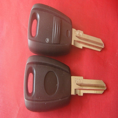 wholesale black plastic car key for Fiat 1 button remote key shell key