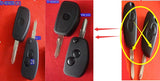 car key (2 pcs/Set) Flip Modified 2 button key shell for Renault. NE72 +VAC102 key blade . commoditized key - Car Diagnostic Tool