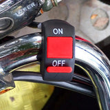 Universal Motorcycle Handlebar Fog Light Switch ON-OFF Button Switch 12VDC For U5 U7 LED Head Lamp Angel Eyes Light