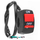 Universal Motorcycle Handlebar Fog Light Switch ON-OFF Button Switch 12VDC For U5 U7 LED Head Lamp Angel Eyes Light
