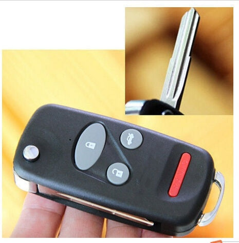 SWITCH Modify 4 BUTTONS Folding flip Remote fob Key Shell Case FOR Honda fob
