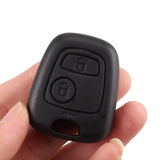 Leekey New Remote Key Case Shell Entry Fob 2 Buttons for Peugeot 106 206 306 406 without Blade WITH LOGO