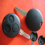 Keyless Entry Fob 3 Button For MERCEDES BENZ Smart remote key 3 button 433MHZ Fortwo key Forfour City 2pcs/lot