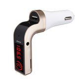 4-in-1 Hands Free LED Bluetooth Car FM Transmitter Handsfree Car Kit MP3 Music Player Radio Adapter With Single USB Car Charger - Car Diagnostic Tool