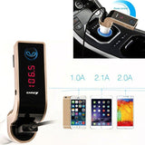 4-in-1 Hands Free LED Bluetooth Car FM Transmitter Handsfree Car Kit MP3 Music Player Radio Adapter With Single USB Car Charger - Car Diagnostic Tool