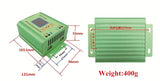 LCD MPPT 10A Solar Regulator Charge Controller for 24V 36V 48V 60V 72V Battery DC12-60V Max 600W Solar Panel DC-DC Step-Up Power