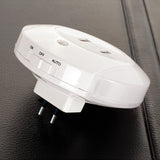 Smart Design LED Night Light with Light Sensor and Dual USB Wall Plate Charger Perfect for Bathrooms Bedrooms EU/US Plug