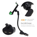 Car Charging Holder Dual USB Output for Smartphones Holder for GPS Devices - Car Diagnostic Tool