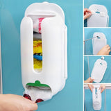 Home Useful Wall Mount Plastic Carrier Bag Storage Container Holder Organizer Recycle Box 30*13*7.5cm Hot Sale