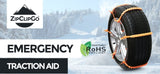 ZipClipGo is a Emergency Traction Aid Can be used 10-22 Inches for Cars, SUVS, Trucks