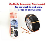 ZipClipGo is a Emergency Traction Aid Can be used 10-22 Inches for Cars, SUVS, Trucks