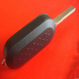 Fiat 3 button flip folding remote key shell with key blade SIP22