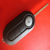Fiat 3 button flip folding remote key shell with key blade SIP22