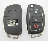 Hyundai I40/IX45 2+1 Buttons Modified Flip Remote Key Shell