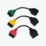 Fiat Ecu Scan Adaptor Connector 16pin OBD2 OBD Cable Adatper for Fiat Three Colors (3 Pieces/ Set)