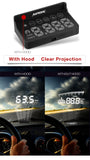 Original X30 OBD HUD Car styling Universal Car hud head up display speedometer Smart Digital car speedometer