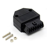 Universal OBDII OBD2 16Pin Female Connector OBD II Female Plug Adapter OBD