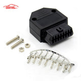 Universal OBDII OBD2 16Pin Female Connector OBD II Female Plug Adapter OBD