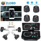 2018 Newest Tire Pressure Monitoring Car Bluetooth 4.0 TPMS 4 Internal/External Sensor for Android iOS In Stock - Car Diagnostic Tool