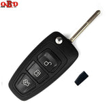 Hot! 433MHZ 4D60 Chip For FORD Focus Mondeo Fiesta Folding Flip Remote Car Key With F021 Blade