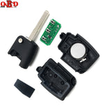 Remote Key Fob 3 Button 433MHz With Chip 4D60 4D63 For Ford Focus Mondeo C Max S Max With HU101 Blade