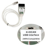 High Quality for BMW INPA K+CAN With FT232RQ Chip with Switch Works for BMW with 8 pin and with K-LINE protocol