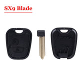 Good quality 2 Buttons Remote Key Flip Fob Car Key Case For Peugeot citroen Partner Expert Boxer SX9 Blade Car Key Shell