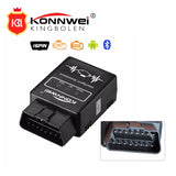 KW912 OBD II ELM327 bluetooth Universal Auto Scanner Kw912 ELM 327 OBD 2 bluetooth Code Reader for Android/PC Black