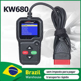 KW680 OBD2 EOBD Automotive Scanner Support SAE J1850 protocol full OBD 2 function Diagnostic PK NX501 Creader V OM126