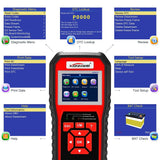 KW850 Full OBD2 Car Diagnostics Tool KW 850 OBDII Auto Scanner PK AD310 NT301 Update Free On PC with RU/UK/BR Warehouse