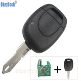 Remote Car Key 1 Button for Renault Clio II 2001 2002 2003 2004 2005 ID46 Transponder Chip 434 Mhz NE73 Blade Remotekey